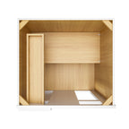 27 in. W x 24 in. D x 34.5 in. H Ready to Assemble Blind Corner Base Kitchen Cabinet in Shaker White