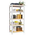 White Metal Garage Shelving 1500LBS White Pantry Shelves for Closet Kitchen Garage Office