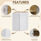 24 in. W x 24 in. D x 30 in. H Plywood Wall Corner Kitchen Cabinet in Shaker White