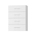 19.5" Wide 4 Drawer Tower Modular Closet System, Closet Storage Organizer with 4 Drawers, White