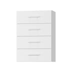 19.5" Wide 4 Drawer Tower Modular Closet System, Closet Storage Organizer with 4 Drawers, White