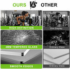 Home Gym Mirror-52x60 Inch Overall 2 Pack 26x60 Each Wall Mounted Large Frameless Tempered Glass Mirror-Idea for Gym Yoga or Bedroom and Living Room