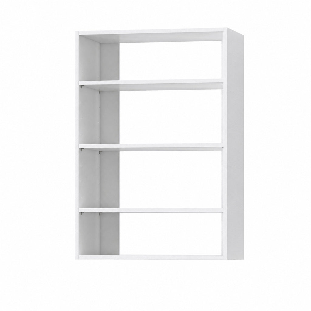 19.5" Wide Short Tower Modular Closet System, Adjustable Shelf Closet Tower for Storage, White