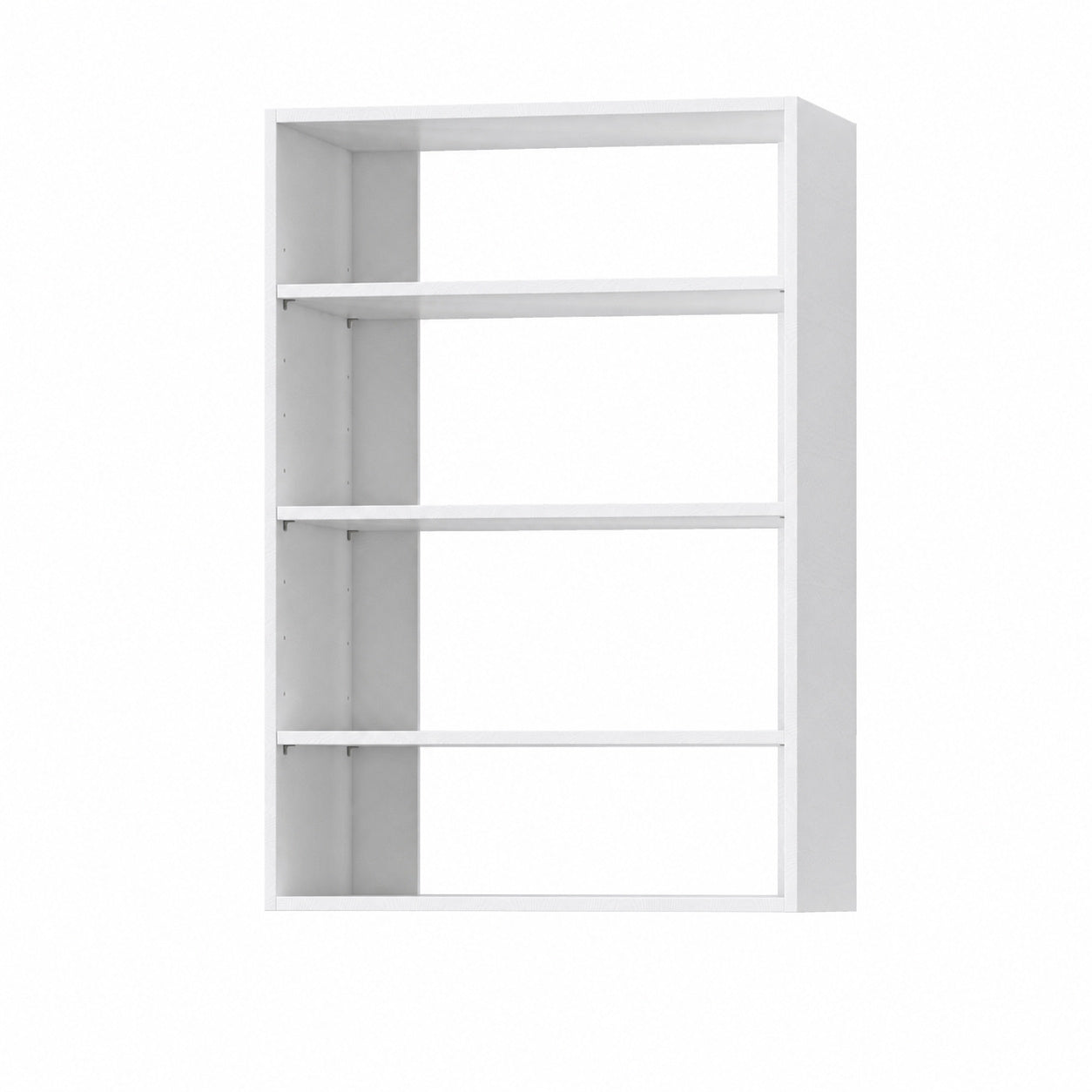19.5" Wide Short Tower Modular Closet System, Adjustable Shelf Closet Tower for Storage, White