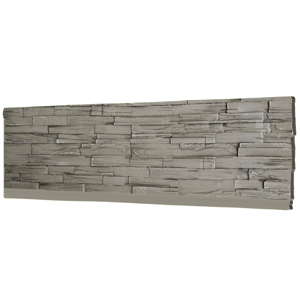 Faux Stone Wall Panels, 6-Pack Premium PU Stone Veneer for Indoor/Outdoor, 3D Artificial Rock Siding for Fireplace Surround & TV Accent Wall, English Brown Castle Stone, 45.67"x11.8"