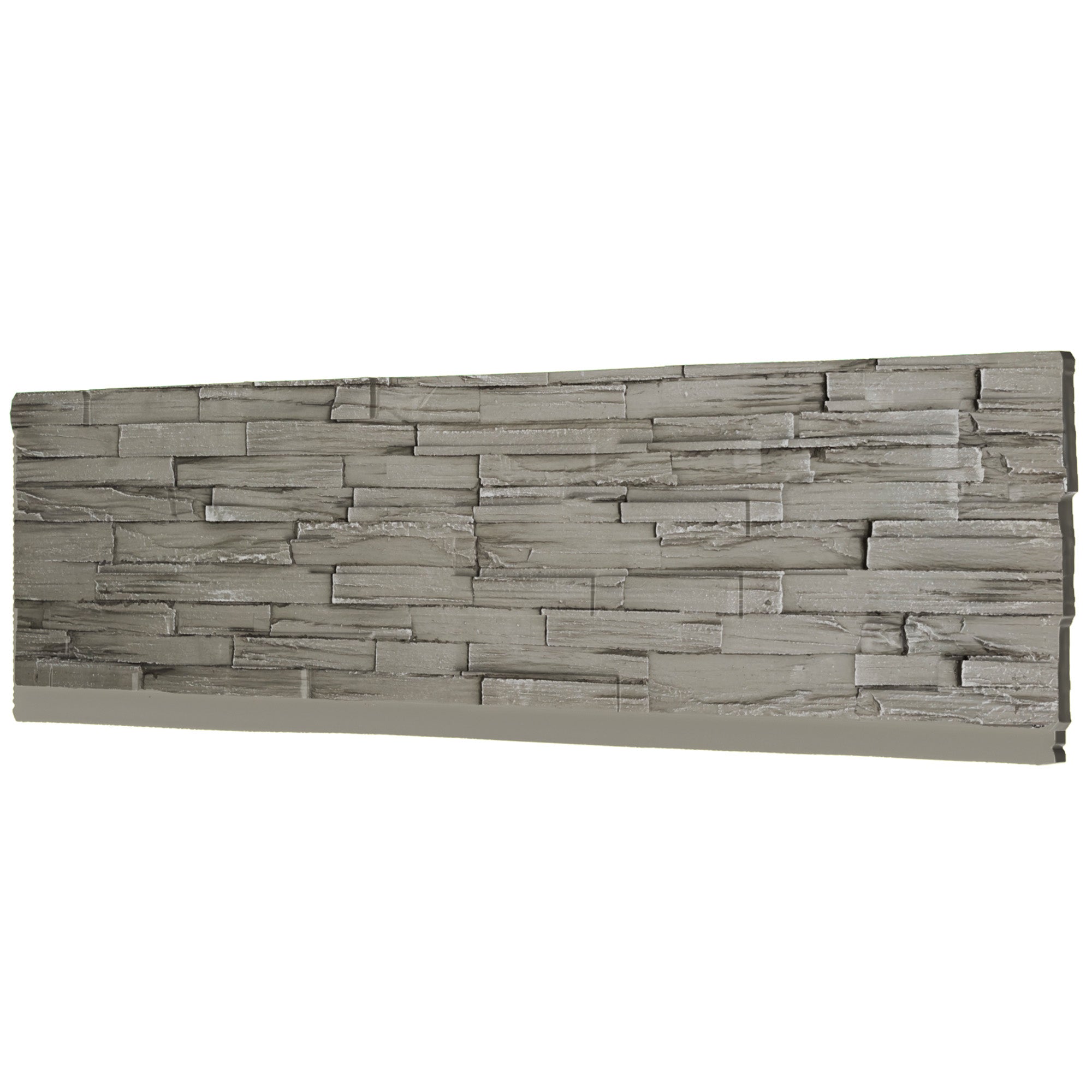 Faux Stone Wall Panels, 6-Pack Premium PU Stone Veneer for Indoor/Outdoor, 3D Artificial Rock Siding for Fireplace Surround & TV Accent Wall, English Brown Castle Stone, 45.67"x11.8"