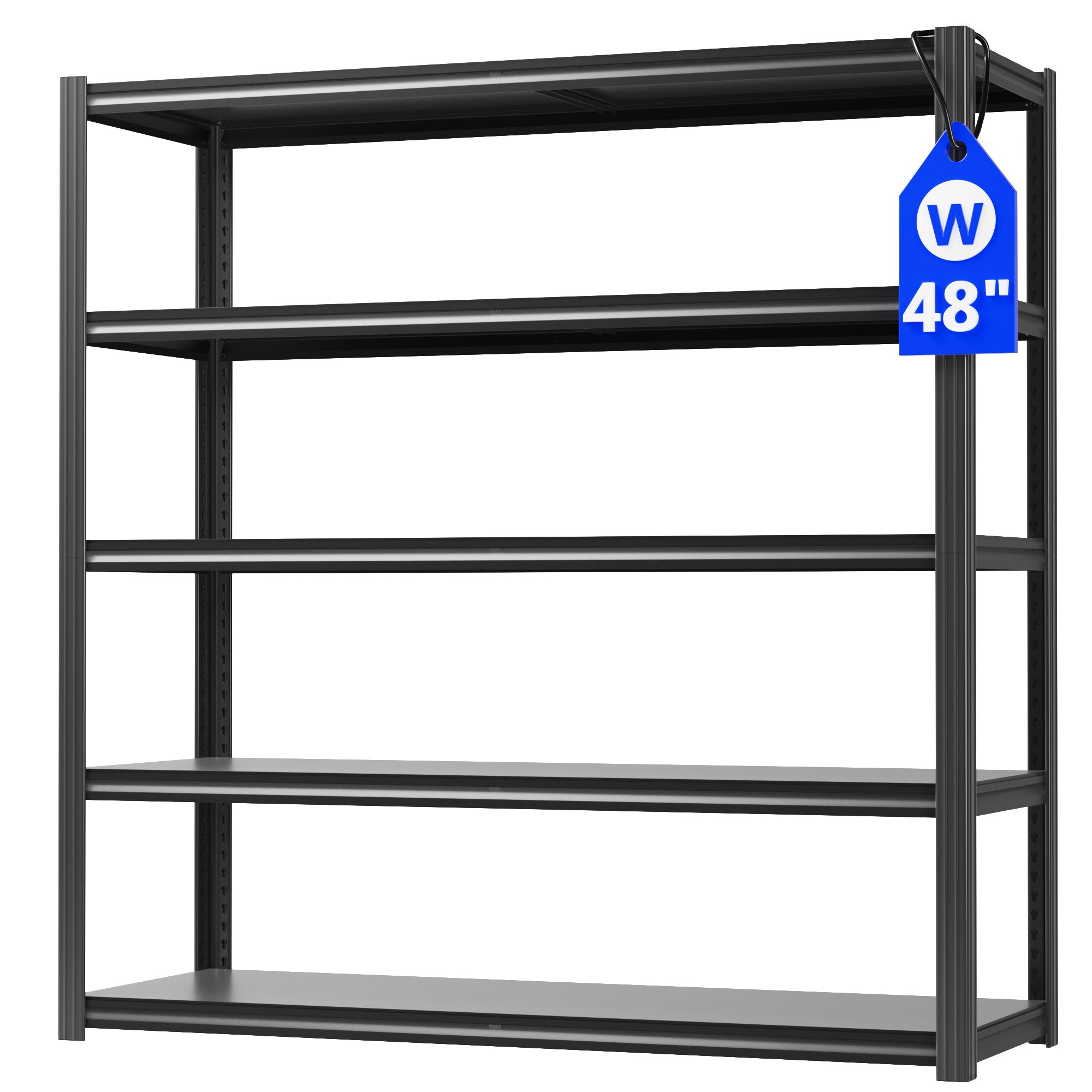 5 Tier Garage Shelving Units Metal Garage Storage Shelves for Basement, Commercial, Warehouse, Industrial
