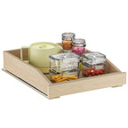 Pull Out Cabinet Organizer 13.5" W x 21" D, Soft Close Slide Out Wood Drawer Shelf for Kitchen Cabinets, Pull Out Cabinet Drawer for Base Cabinet, Pantry and Bathroom Storage, Bottom Mount
