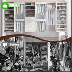 19.5" Wide 4 Drawer Tower Modular Closet System, Closet Storage Organizer with 4 Drawers, White