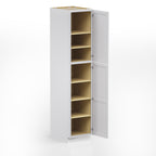 Pantry Kitchen Cabinet Tall Storage Cabinet in Shaker White