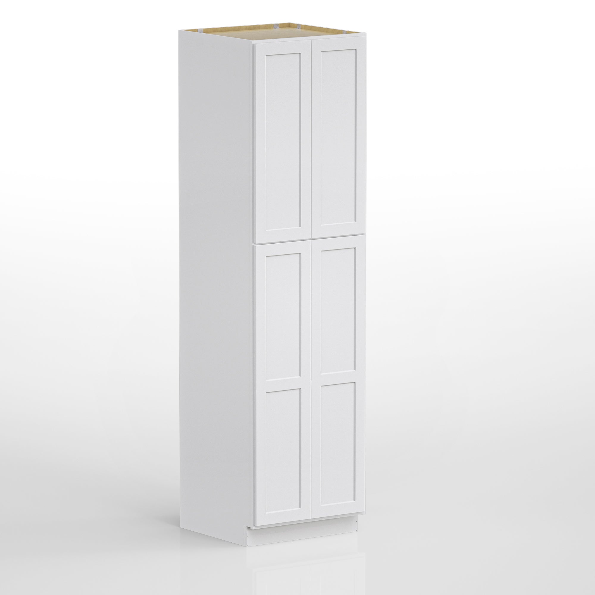 Pantry Kitchen Cabinet Tall Storage Cabinet in Shaker White