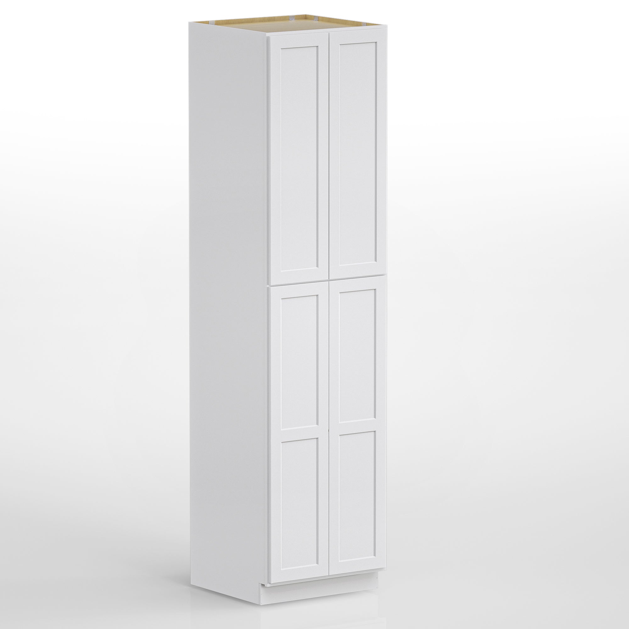 Pantry Kitchen Cabinet Tall Storage Cabinet in Shaker White