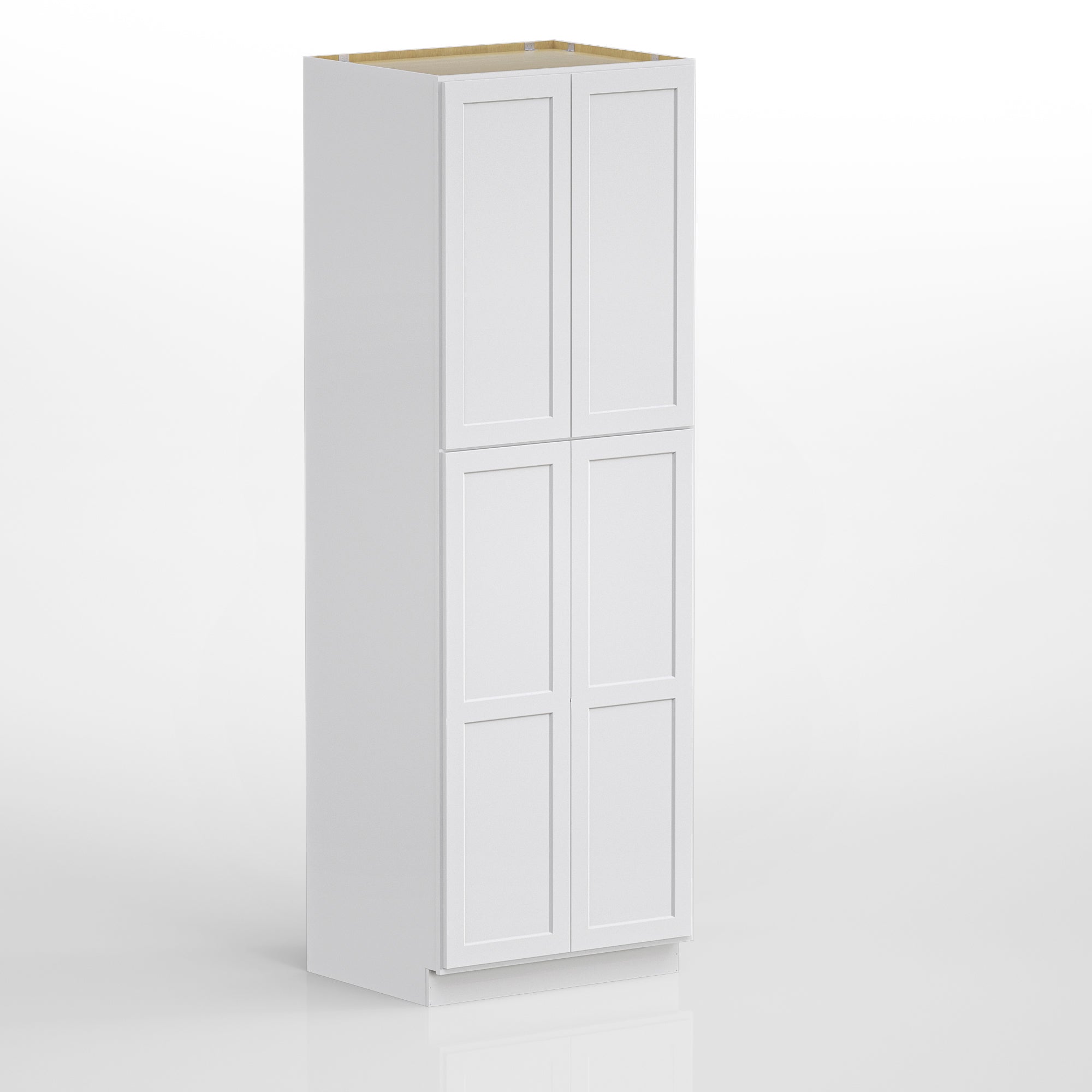 Pantry Kitchen Cabinet Tall Storage Cabinet in Shaker White