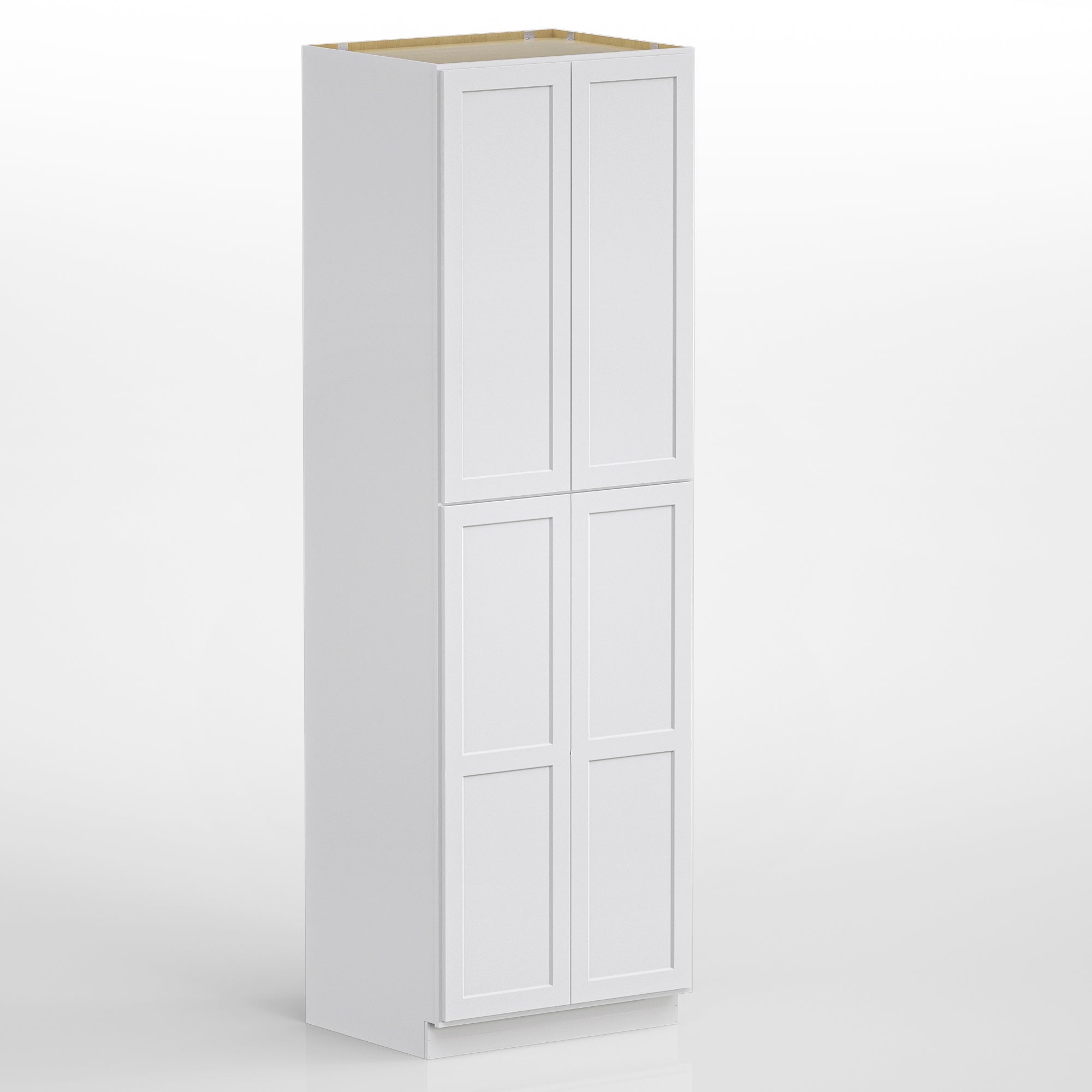 Pantry Kitchen Cabinet Tall Storage Cabinet in Shaker White