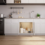 Kitchen Sink Base Cabinet with 2-Drawer in Shaker White