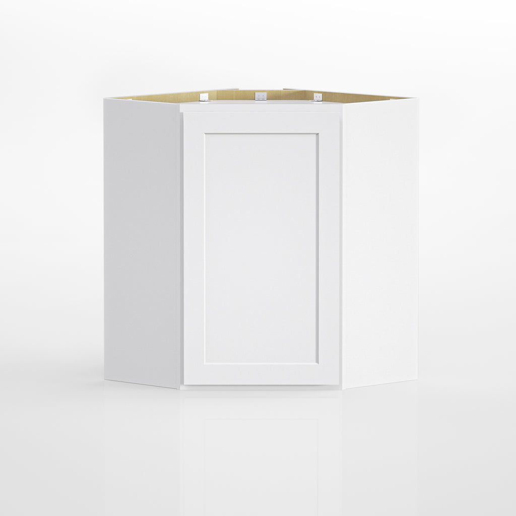 24 in. W x 24 in. D x 30 in. H Plywood Wall Corner Kitchen Cabinet in Shaker White