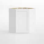 24 in. W x 24 in. D x 30 in. H Plywood Wall Corner Kitchen Cabinet in Shaker White