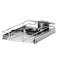 13.5" W x 18" D Pull Out Cabinet Organizer, Slide Out Pantry Shelves for Bathroom Vanity & Shallow Kitchen Cabinets, Heavy Duty Chrome Wire Basket Drawer (Requires 15" Min Cabinet Opening)