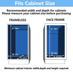 2-Tier  Pull Out Cabinet Organizer, Heavy Duty Chrome Wire Shelves for Bathroom Vanity & Under Sink Storage, Vertical Sliding Drawer